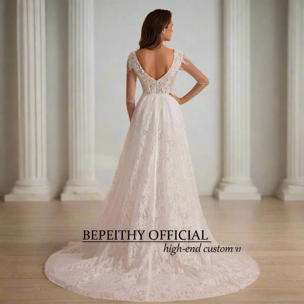 Wedding Jumpsuit With Detachable Skirt - Image 6