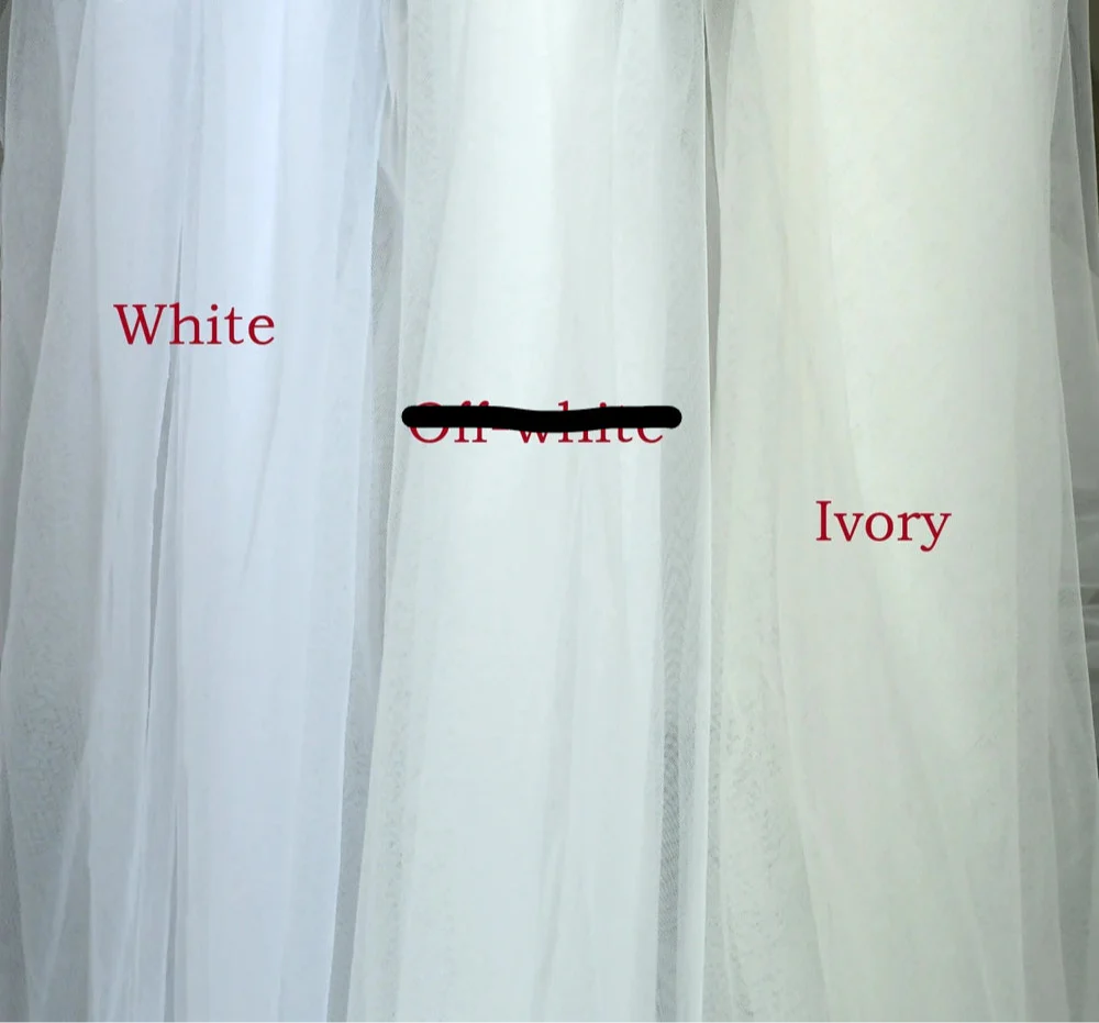 Wedding Veil Pearl Crystals Edge Bridal Accessory Elbow Size - Image 8